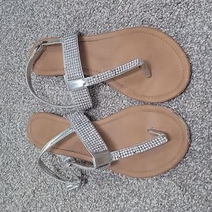 Forever silver sandals